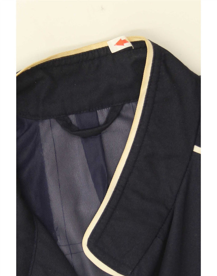 Vintage Womens Bomber Jacket UK 16 Large Navy Blue