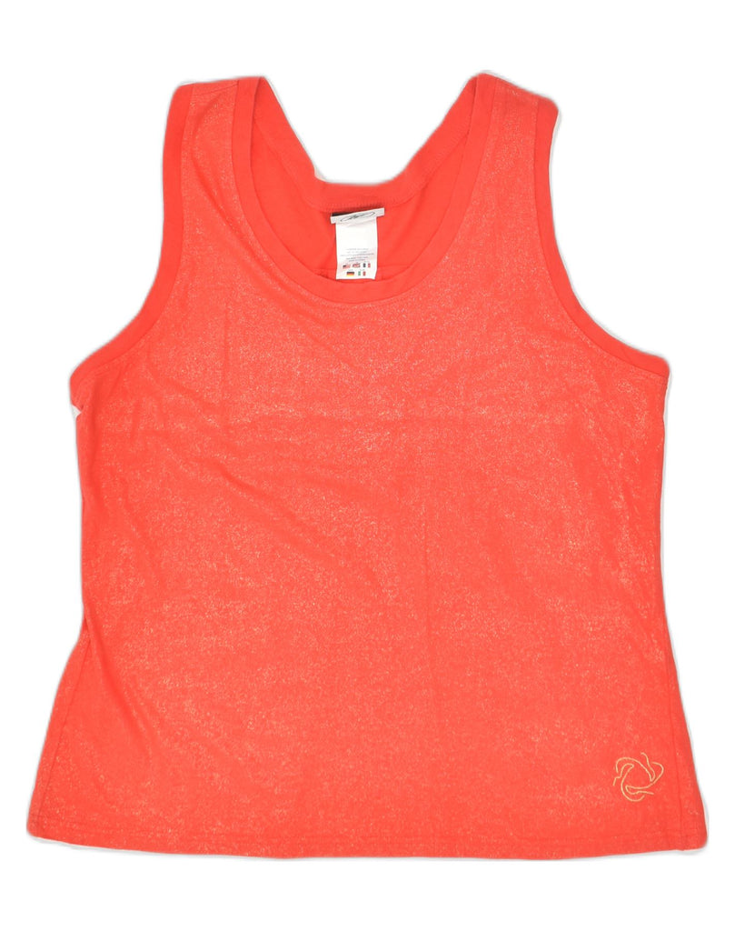 REEBOK Womens Vest Top UK 16 Large Red Cotton | Vintage Reebok | Thrift | Second-Hand Reebok | Used Clothing | Messina Hembry 