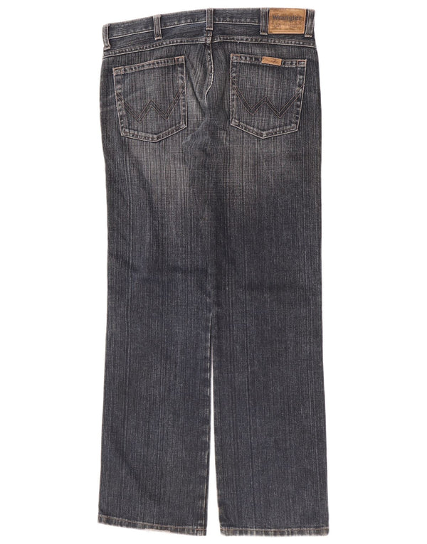 Wrangler Mens Bootcut Jeans W32 L34 Blue Cotton