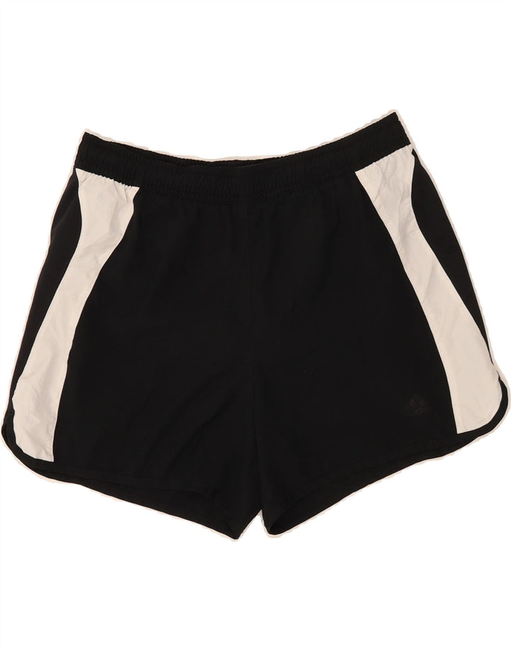 ADIDAS Womens Sport Shorts UK 10 Small  Black Colourblock Polyester Vintage Adidas and Second-Hand Adidas from Messina Hembry 