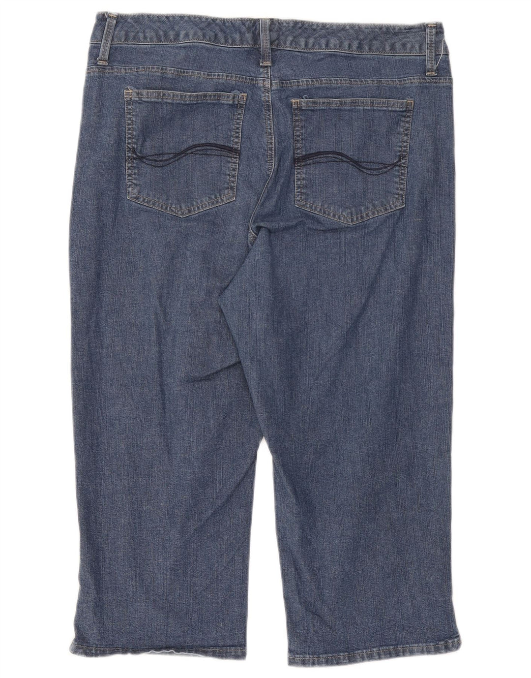 Lee Womens Capri Jeans W34 L18 Blue Cotton