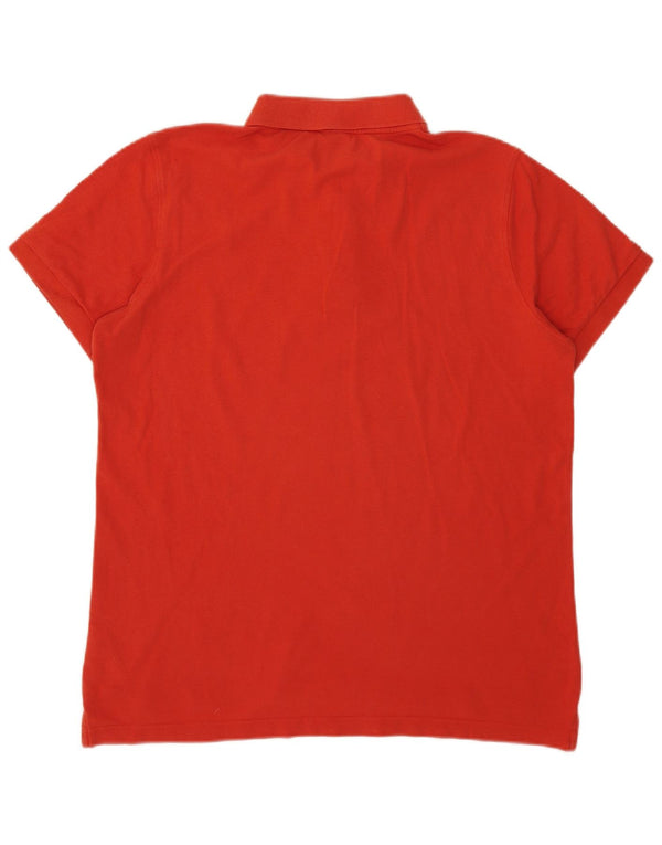 Jeep Mens Polo Shirt Large Orange Cotton