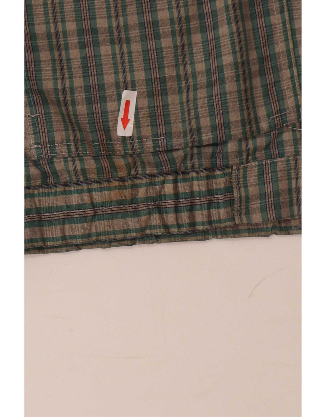 Vintage Mens Bomber Jacket IT 46 Small Green Check