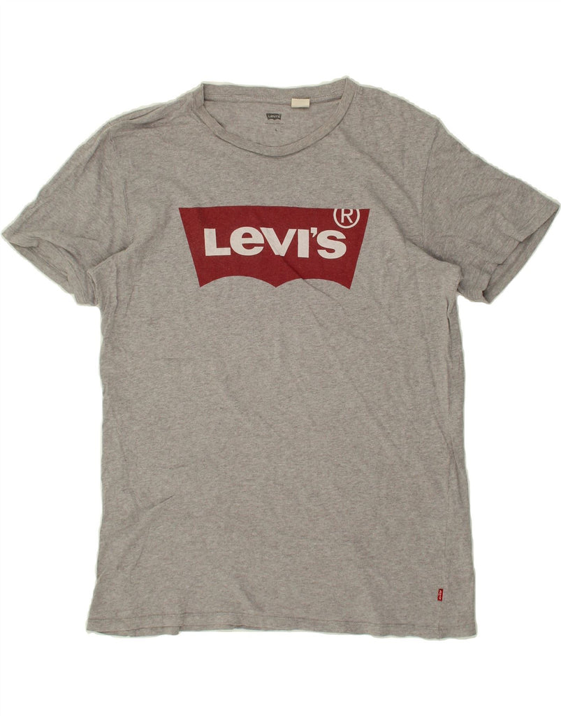 LEVI'S Mens Graphic T-Shirt Top Large Grey Cotton | Vintage Levi's | Thrift | Second-Hand Levi's | Used Clothing | Messina Hembry 