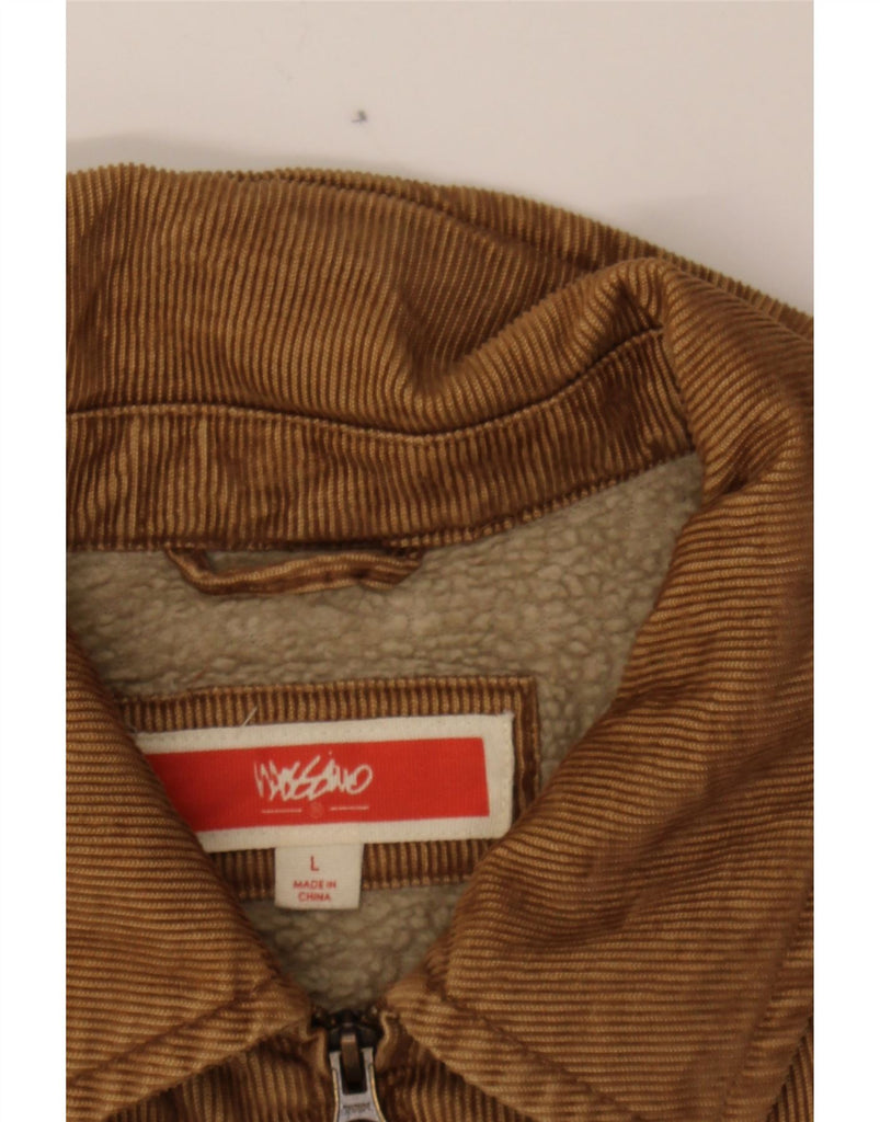 MOSSIMO Mens Corduroy Sherpa Jacket UK 40 Large Brown Vintage Mossimo and Second-Hand Mossimo from Messina Hembry 