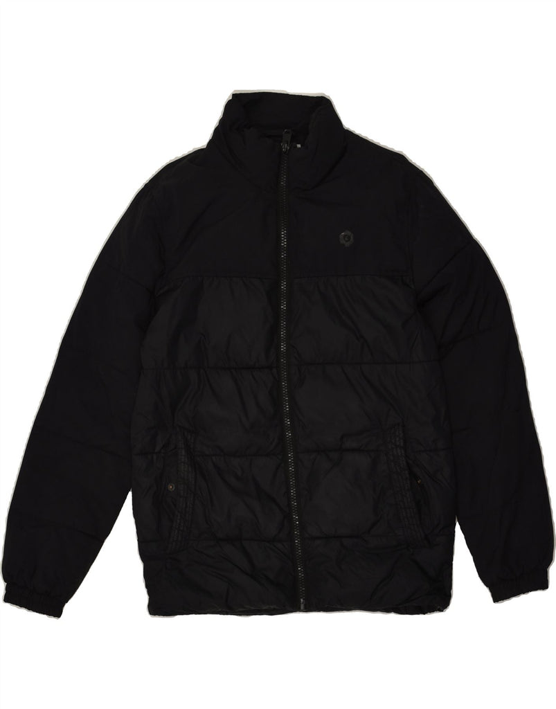 JACK & JONES Mens Padded Jacket UK 36 Small Black Polyester | Vintage Jack & Jones | Thrift | Second-Hand Jack & Jones | Used Clothing | Messina Hembry 