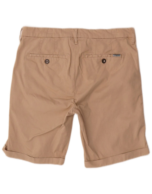 Calvin Klein Mens Chino Shorts W34 Large Beige Cotton