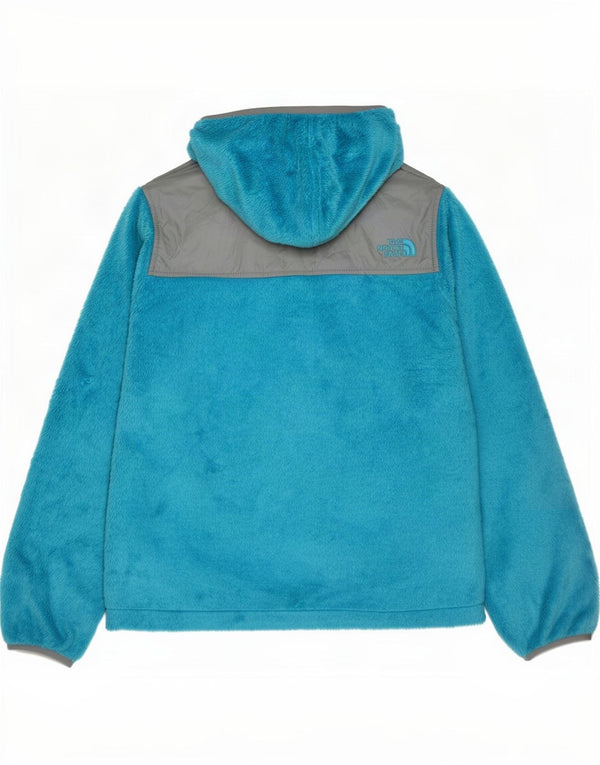 The North Face Girls Fleece Jacket 14-15 Years Large Blue Colourblock