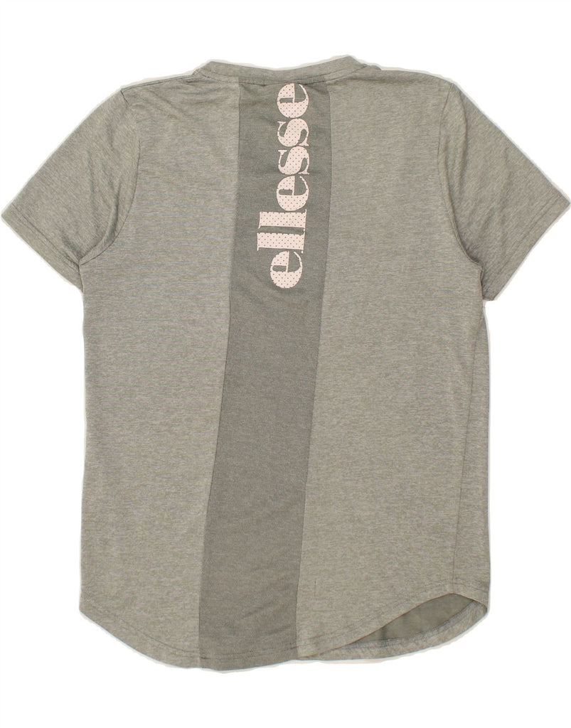 ELLESSE Mens Graphic T-Shirt Top Medium Grey Polyester Vintage Ellesse and Second-Hand Ellesse from Messina Hembry 