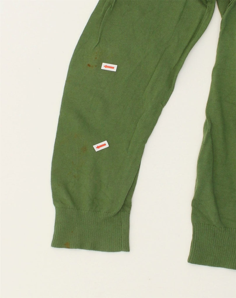 BANANA REPUBLIC Mens Zip Neck Jumper Sweater Medium Green Cotton | Vintage Banana Republic | Thrift | Second-Hand Banana Republic | Used Clothing | Messina Hembry 