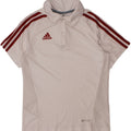 ADIDAS Boys Climacool Polo Shirt 9-10 Years White Polyester