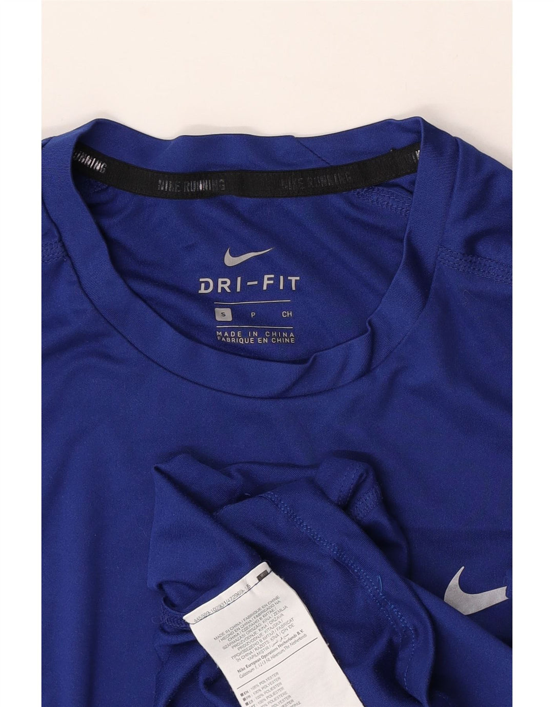 Nike Mens Dri Fit T-Shirt Top Small Blue Polyester