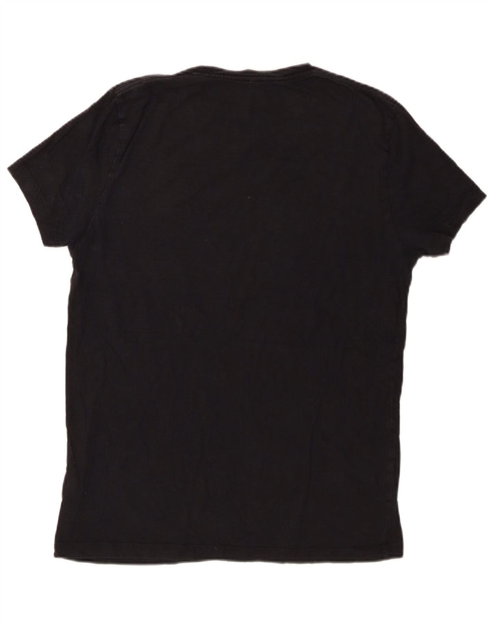 JACK WILLS Mens T-Shirt Top Small Black Cotton