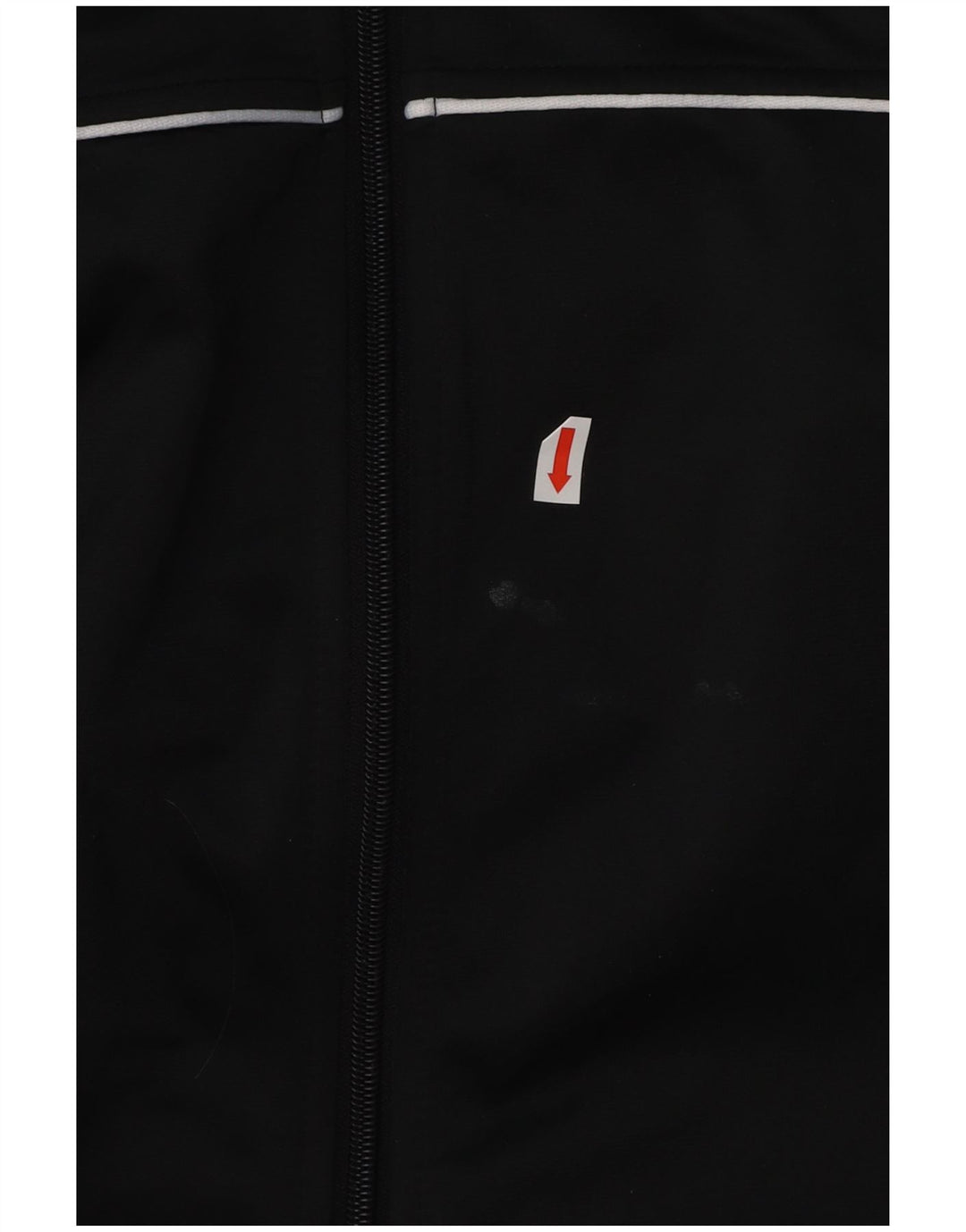 KAPPA Womens Graphic Tracksuit Top Jacket UK 14 Medium Black Colourblock