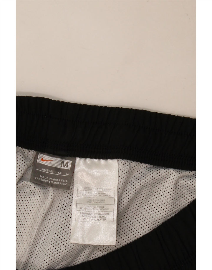 NIKE Womens Sport Shorts US 8/10 Medium Black Colourblock Polyester