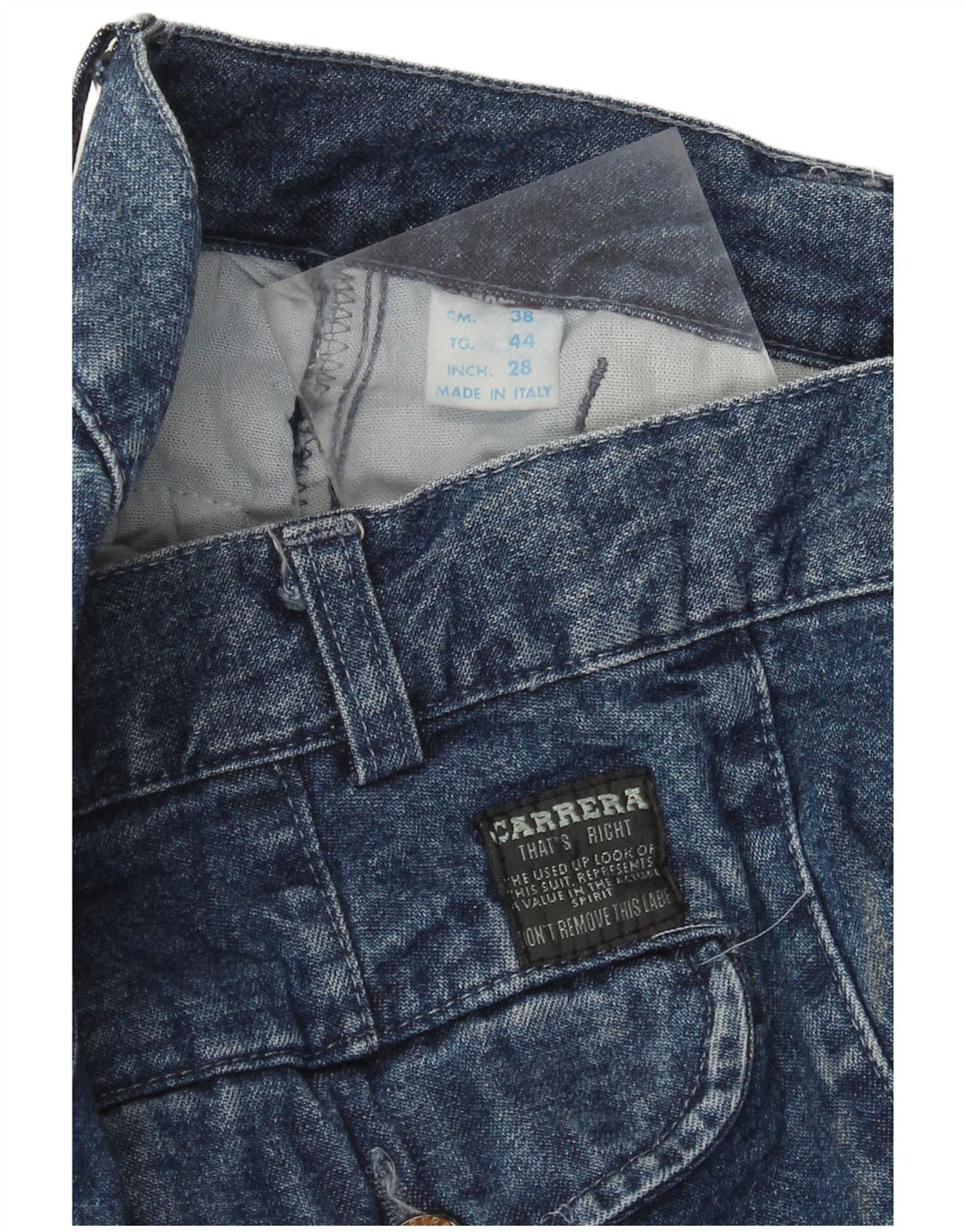 Carrera Womens High Waist Jeans IT 44 Medium W28 L31 Blue Cotton