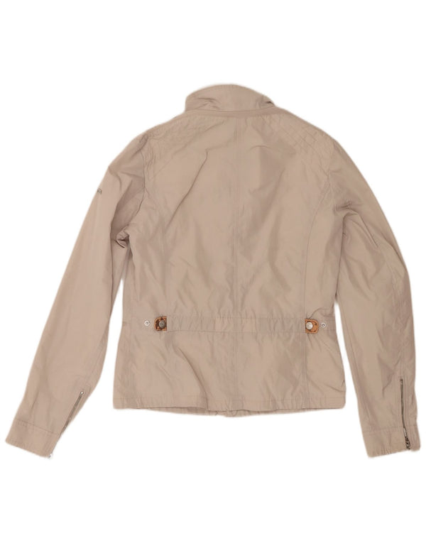 Geox Womens Respira Utility Jacket UK 10 Small Beige Polyester