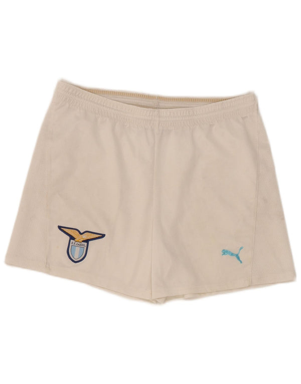 Puma Mens S.S. Lazio Sport Shorts Large White Polyester