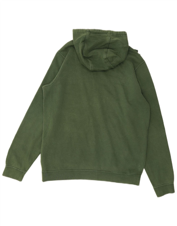 Nike Mens Hoodie Jumper Medium Green Cotton