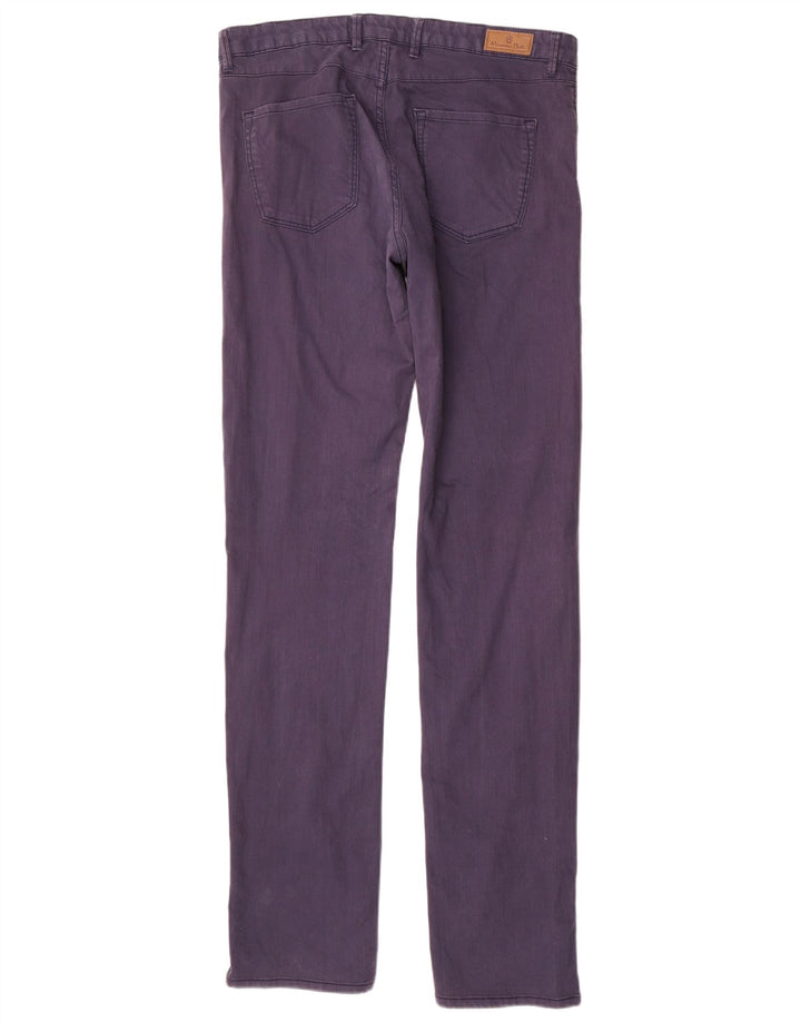 Massimo Dutti Mens Slim Casual Trousers EU 40 Medium W31 L35 Navy Blue