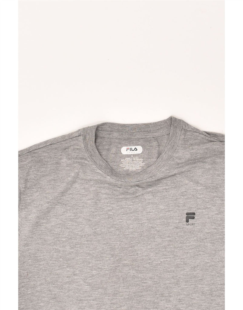 FILA Mens T-Shirt Top Small Grey Polyester | Vintage Fila | Thrift | Second-Hand Fila | Used Clothing | Messina Hembry 