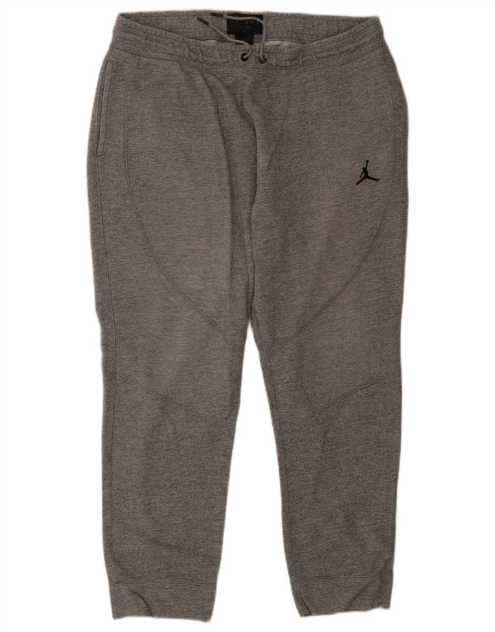 Jordan Mens Tracksuit Trousers Joggers 2XL  Grey Cotton
