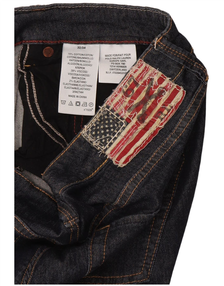 Ralph Lauren Womens Straight Jeans W32 L33 Navy Blue Cotton