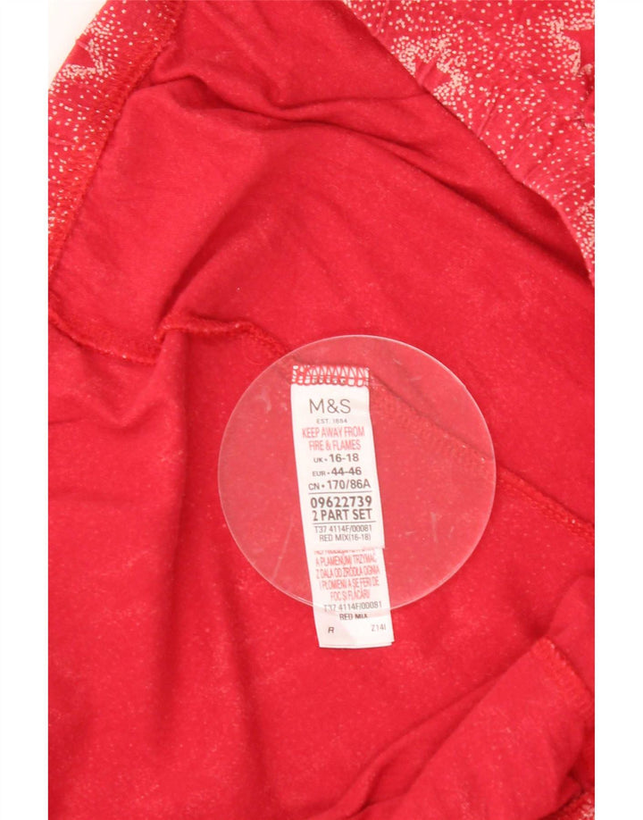 Marks & Spencer Womens Abstract Pattern Casual Trousers UK 16/18 Large W36