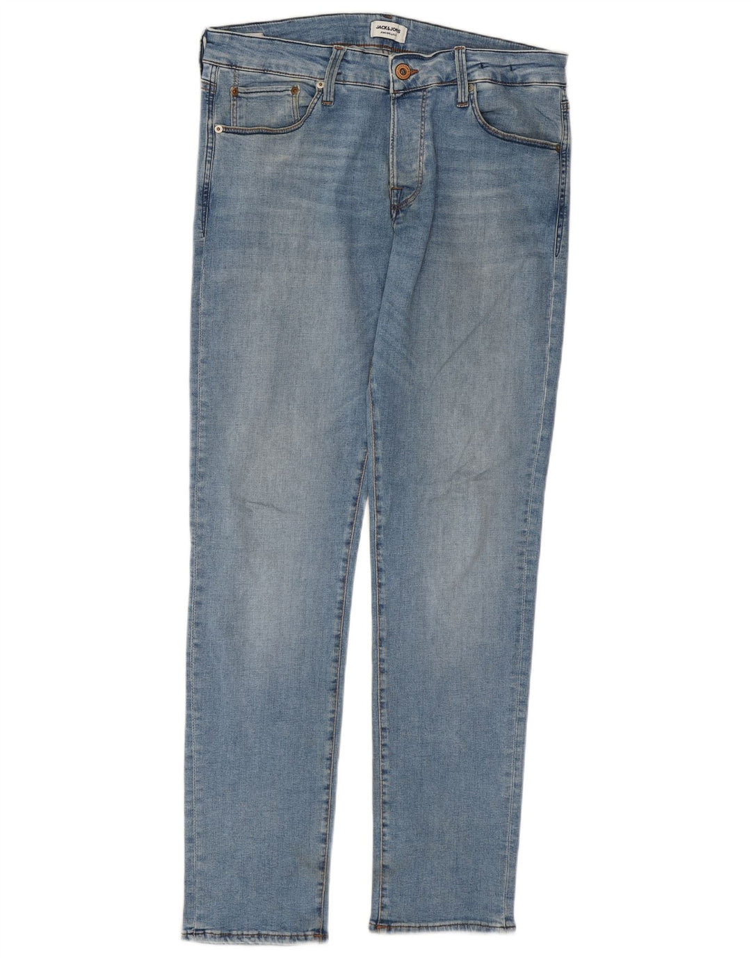 Jack & Jones Mens GLENN Slim Jeans W34 L34 Blue Cotton