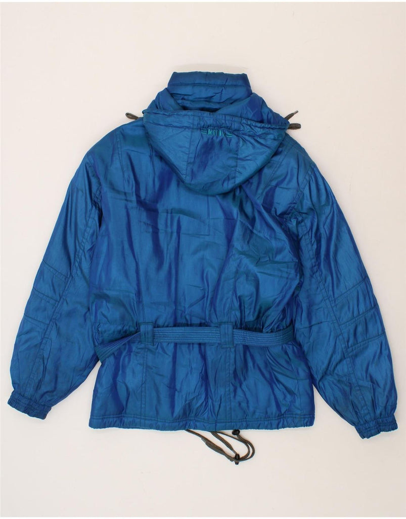 KILLY Womens Oversized Hooded Ski Jacket UK 10 Small Blue Polyamide Vintage Killy and Second-Hand Killy from Messina Hembry 