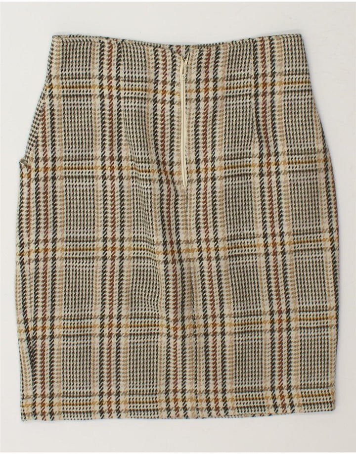 OLTRE Womens High Waist Pencil Skirt W30 Medium Beige Houndstooth Vintage oltre and Second-Hand oltre from Messina Hembry 
