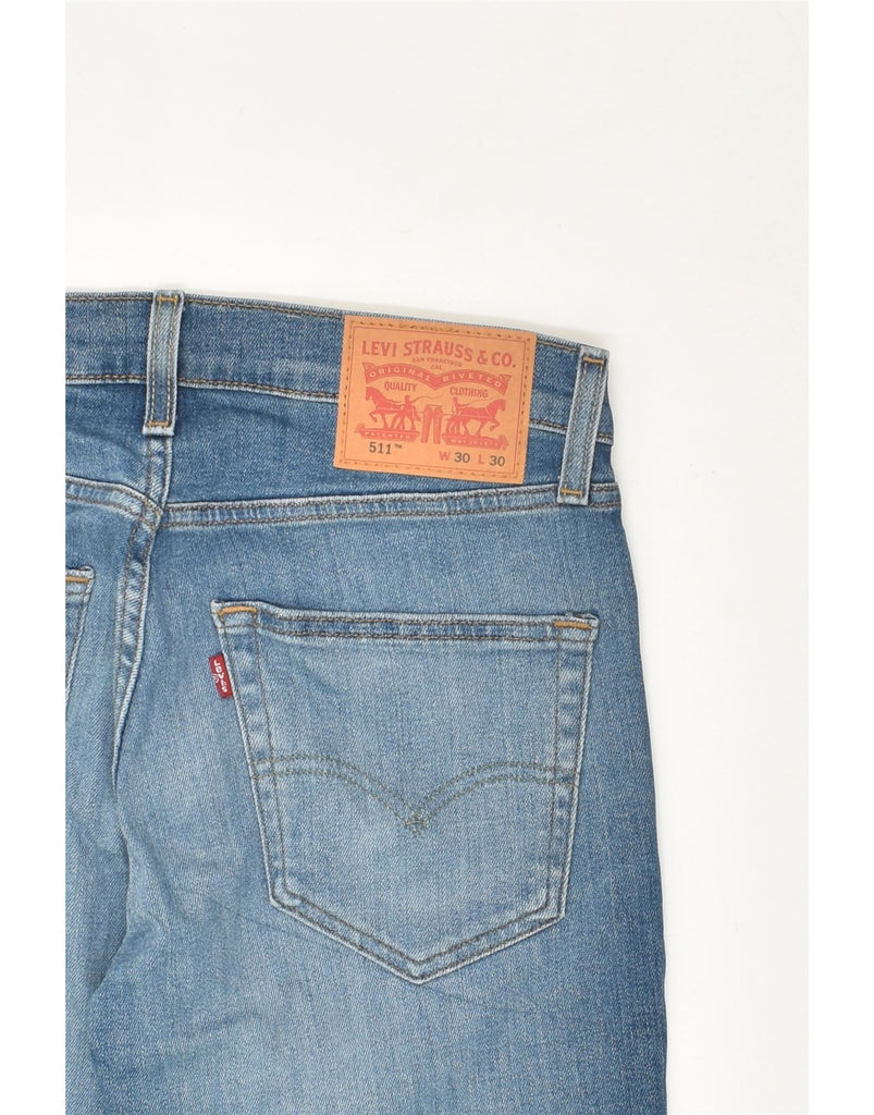 LEVI'S Mens 511 Slim Jeans W30 L27  Blue Cotton | Vintage Levi's | Thrift | Second-Hand Levi's | Used Clothing | Messina Hembry 