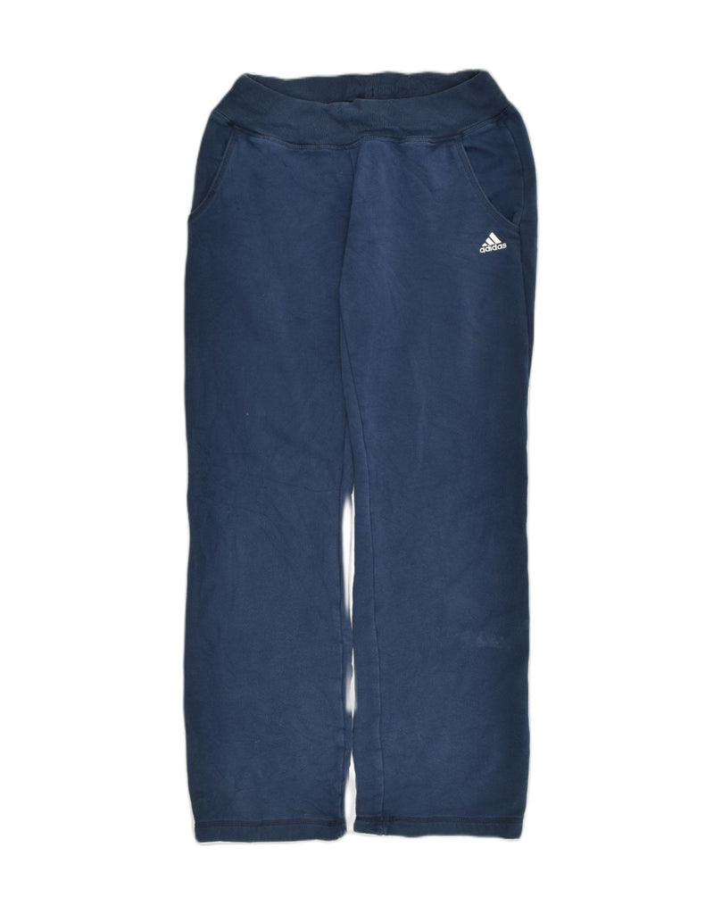 ADIDAS Womens Tracksuit Trousers UK 6 XS Navy Blue Cotton | Vintage Adidas | Thrift | Second-Hand Adidas | Used Clothing | Messina Hembry 