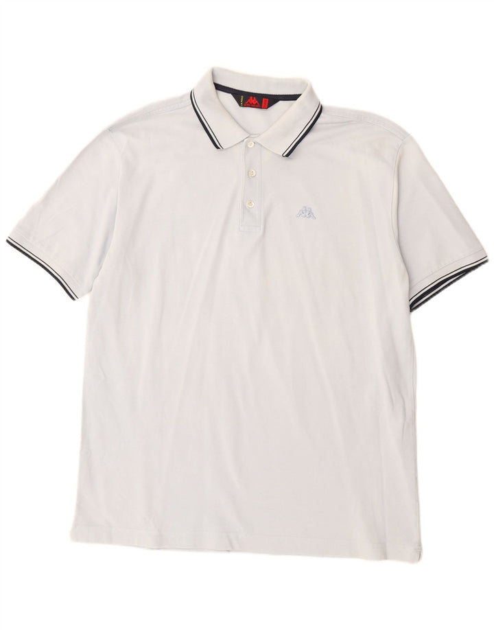 Kappa Mens Polo Shirt XL Blue Cotton