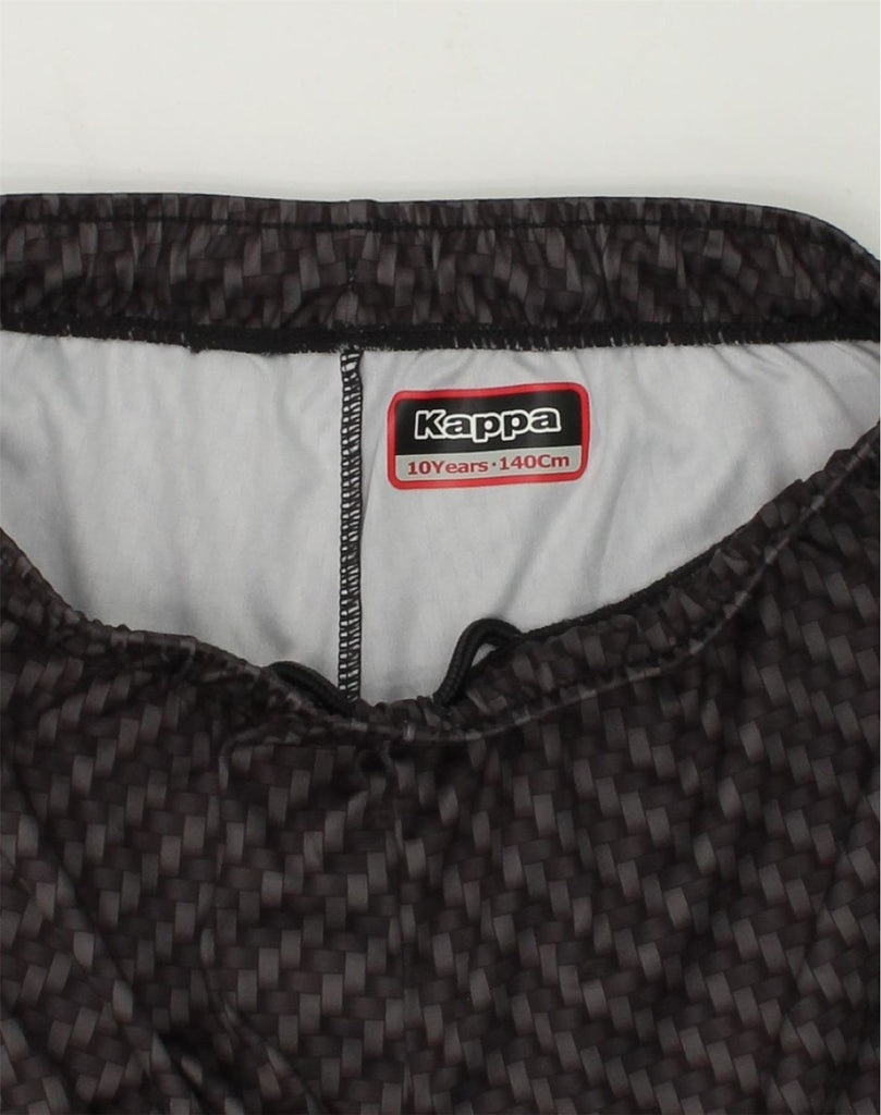 KAPPA Boys Sport Shorts 9-10 Years Grey Geometric | Vintage Kappa | Thrift | Second-Hand Kappa | Used Clothing | Messina Hembry 