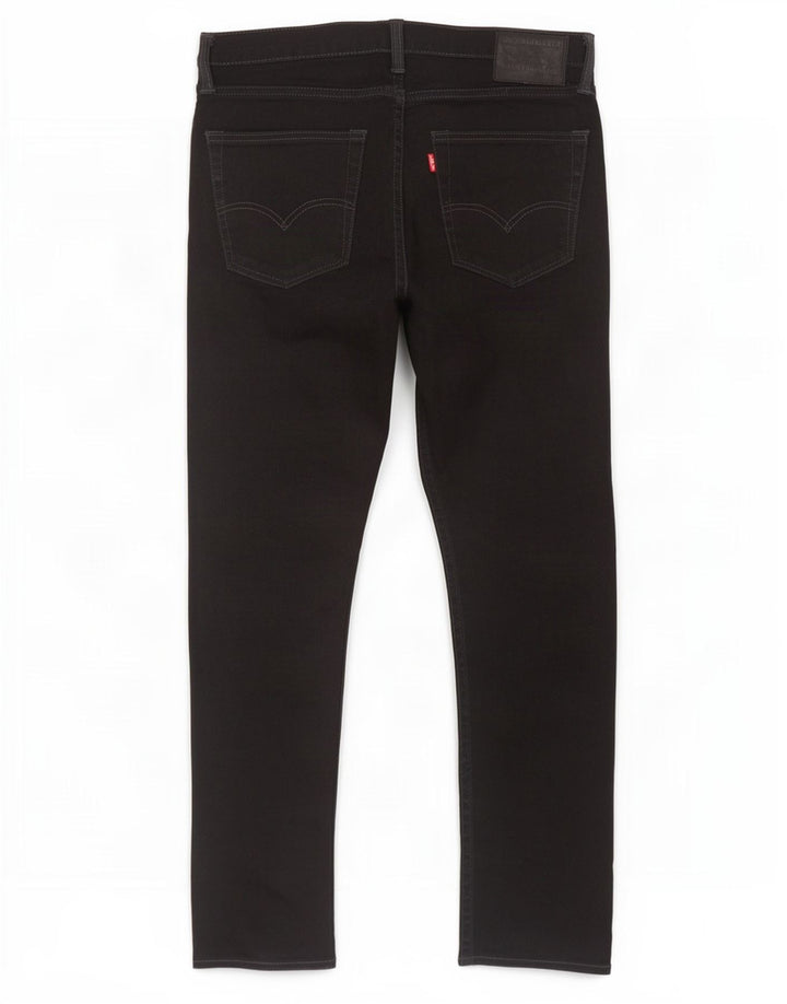 Levi's Mens 522 Slim Tapered Jeans W32 L30 Black Cotton