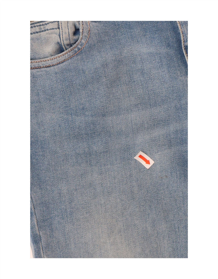 ARMANI Womens Straight Jeans W24 L29 Blue