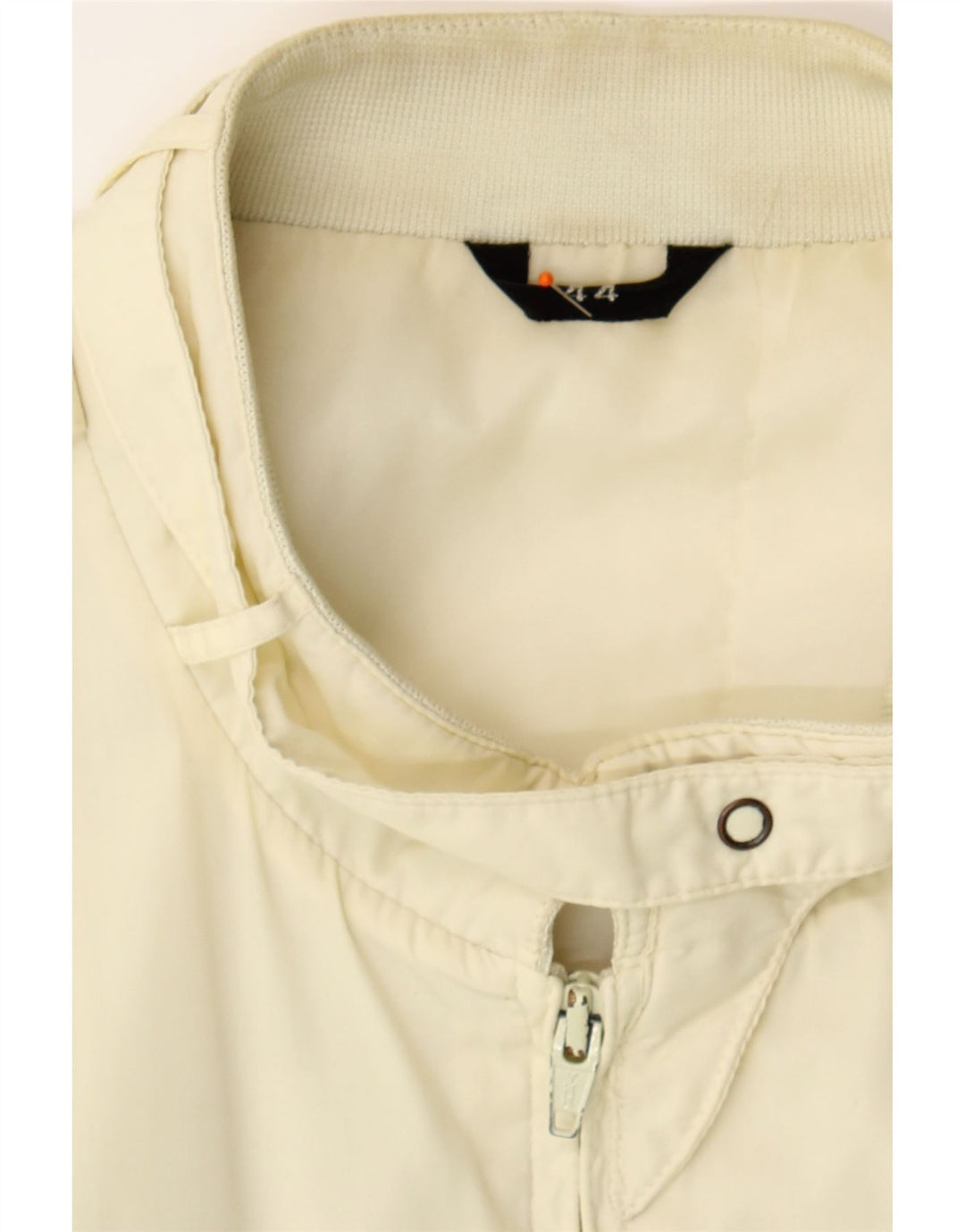 C & A Mens Bomber Jacket UK 44 XL Off White Polyester Vintage C & A and Second-Hand C & A from Messina Hembry 