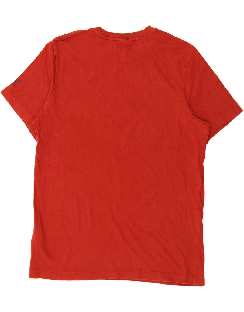 PUMA Mens Graphic T-Shirt Top Medium Red Cotton Vintage Puma and Second-Hand Puma from Messina Hembry 