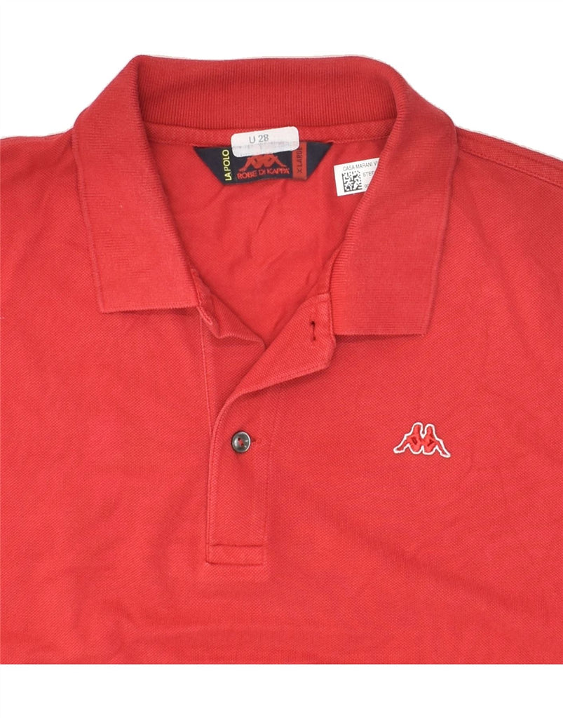 KAPPA Mens Polo Shirt XL Red Cotton | Vintage Kappa | Thrift | Second-Hand Kappa | Used Clothing | Messina Hembry 