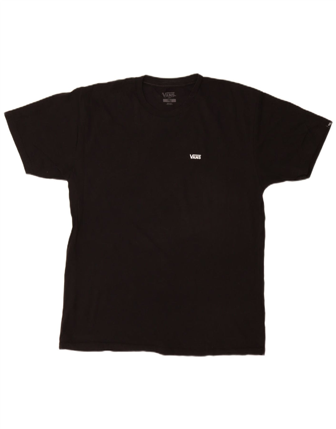 Vans Mens Classic Fit T-Shirt Top Large Black Cotton