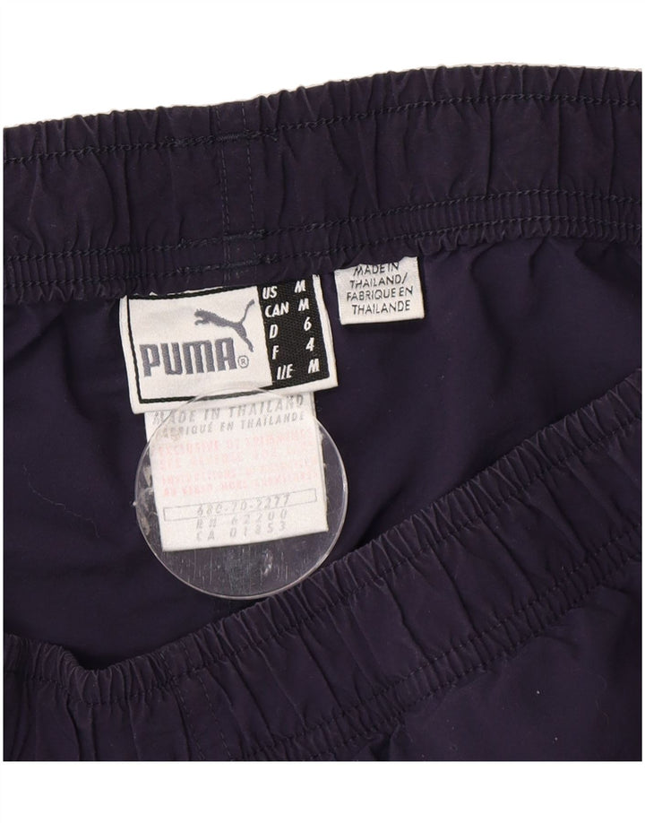 PUMA Mens Sport Shorts Medium Navy Blue Nylon Vintage Puma and Second-Hand Puma from Messina Hembry 