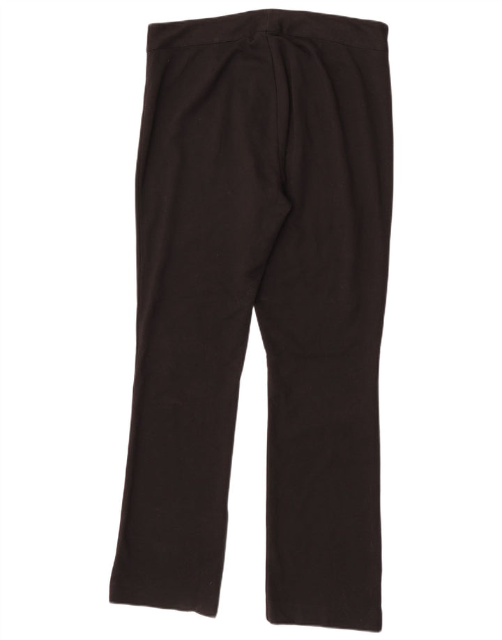 Chaps Womens Straight Casual Trousers US 12 Large W32 L32 Black Polyester