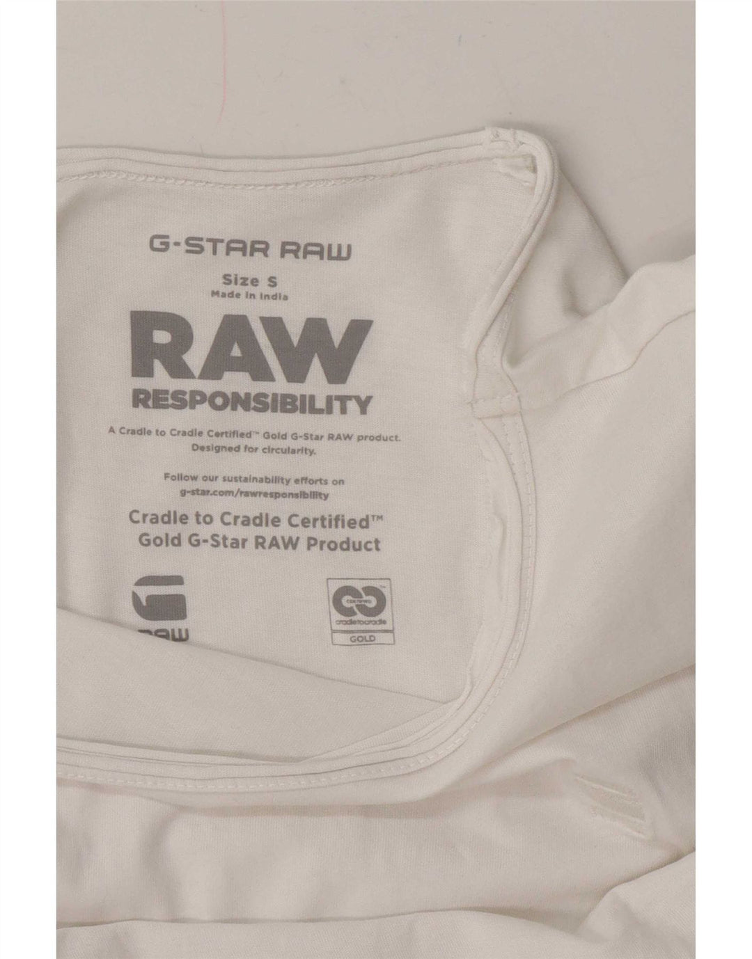 G-Star Mens Graphic T-Shirt Top Small White