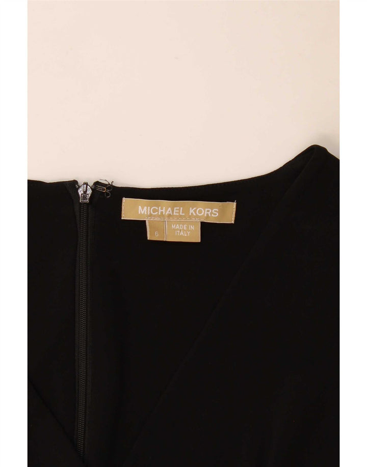 Michael Kors Womens Sleeveless Sheath Dress US 6 Medium Black