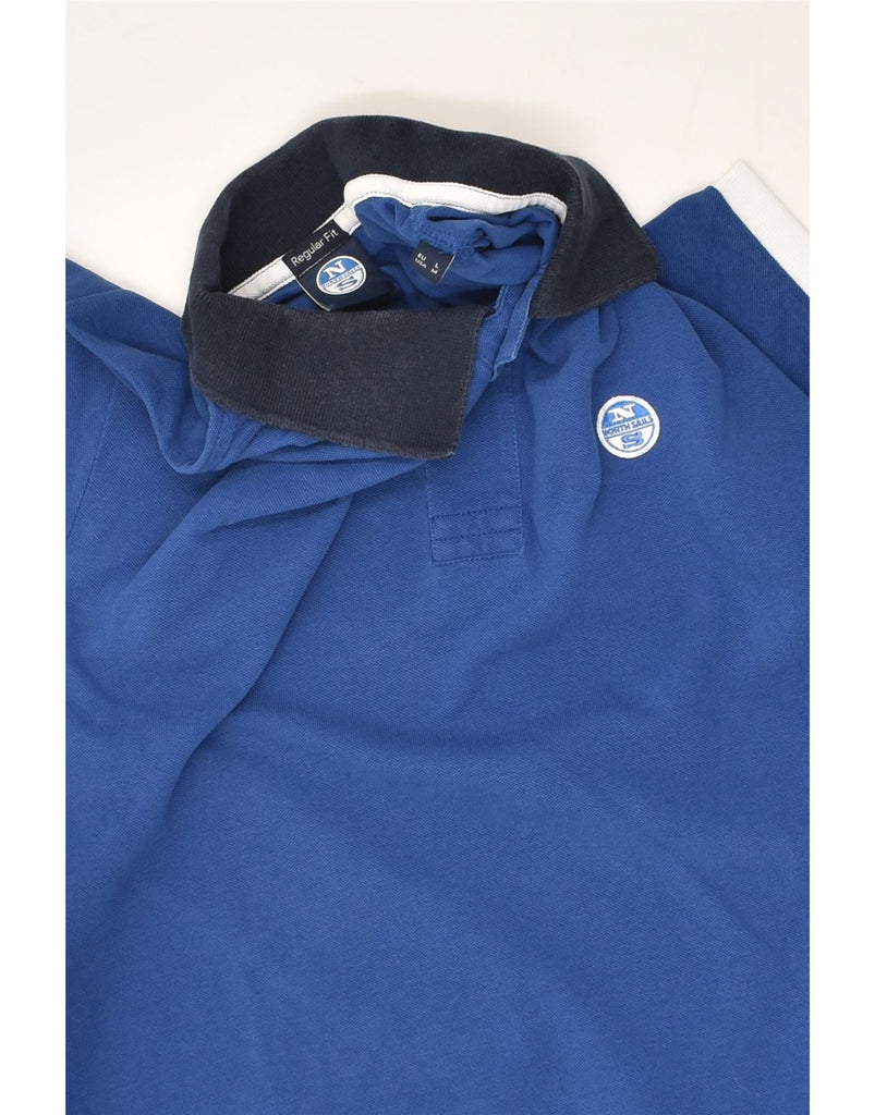 NORTH SAILS Mens Regular Fit Polo Shirt Medium Blue Cotton | Vintage North Sails | Thrift | Second-Hand North Sails | Used Clothing | Messina Hembry 