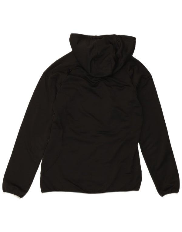 Puma Womens Hooded Tracksuit Top Jacket UK 12 Medium Black Polyester