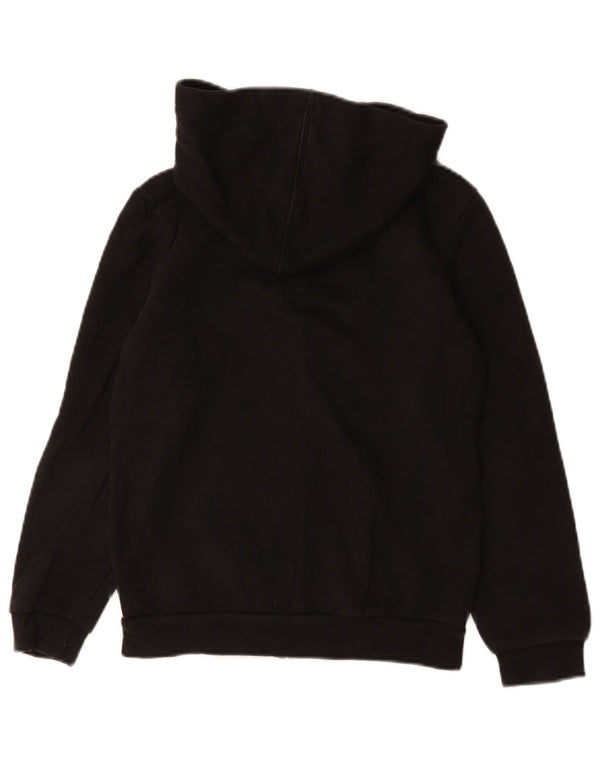 PUMA Boys Zip Hoodie Sweater 11-12 Years Black Colourblock Cotton