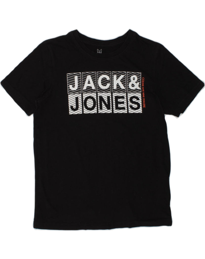 JACK & JONES Boys Graphic T-Shirt Top 11-12 Years Black | Vintage Jack & Jones | Thrift | Second-Hand Jack & Jones | Used Clothing | Messina Hembry 