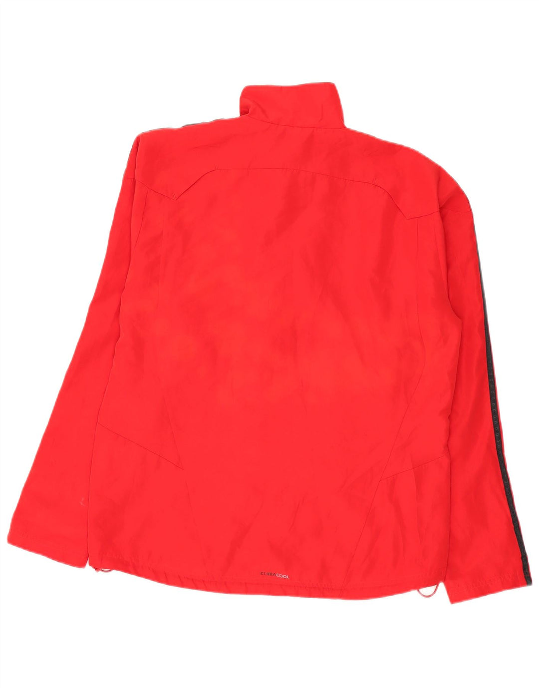 Adidas Mens Climacool Rain Jacket UK 40 Large Red Colourblock Polyester